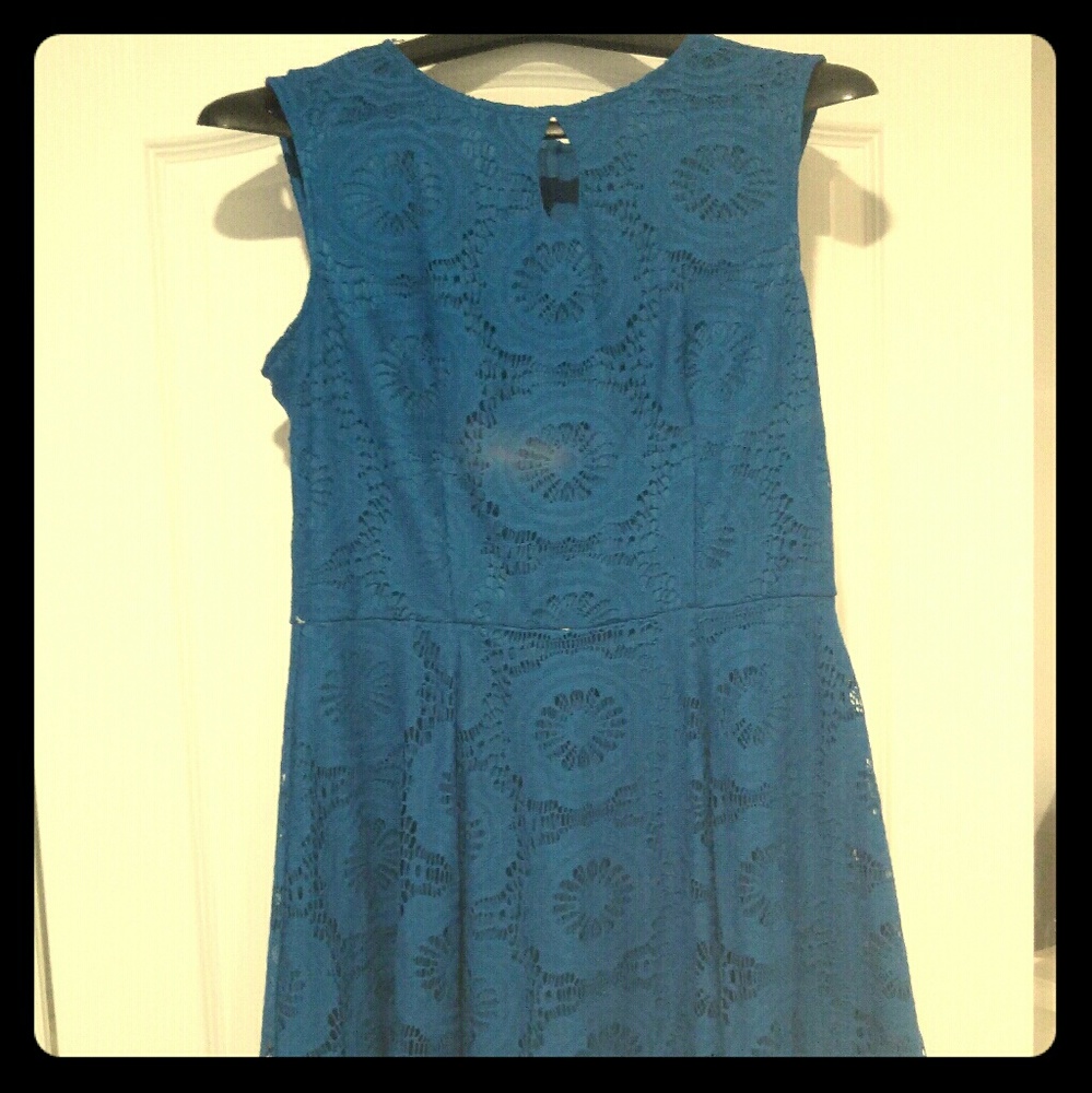 Cute teal cocktail dress